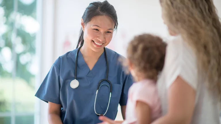 doctor with young patient